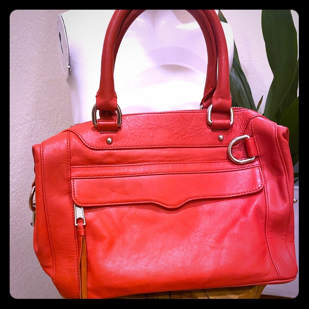 Rebecca Minkoff red top handle satchel